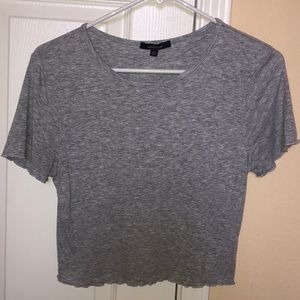 Grey Cropped Tee